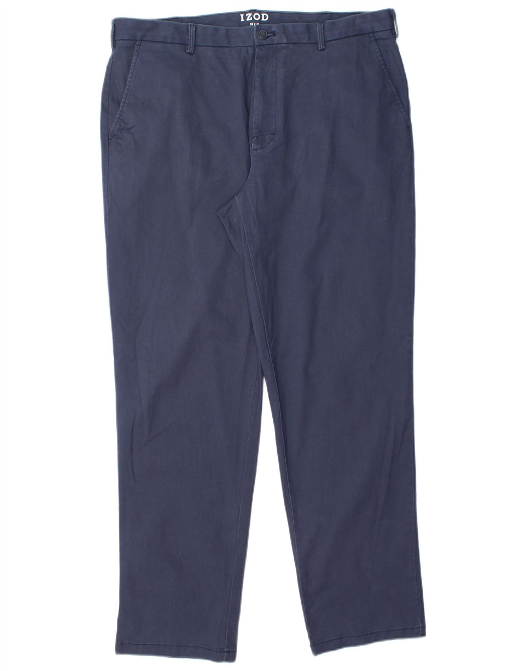 Pantaloni chino drepți pentru bărbați IZOD L36 L32 bumbac bleumarin