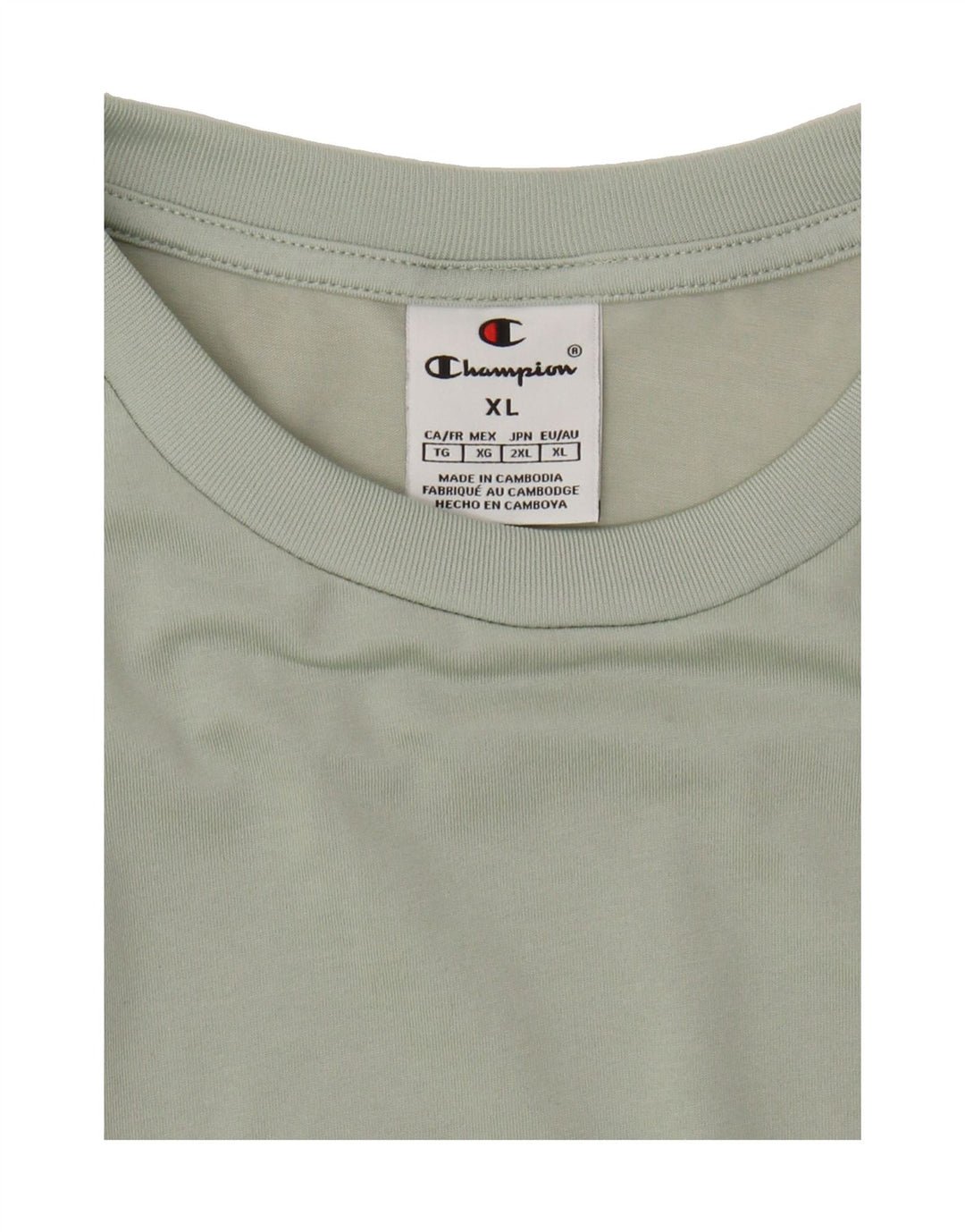 CHAMPION Mens T-Shirt Top XL Green Vintage Champion and Second-Hand Champion from Messina Hembry 