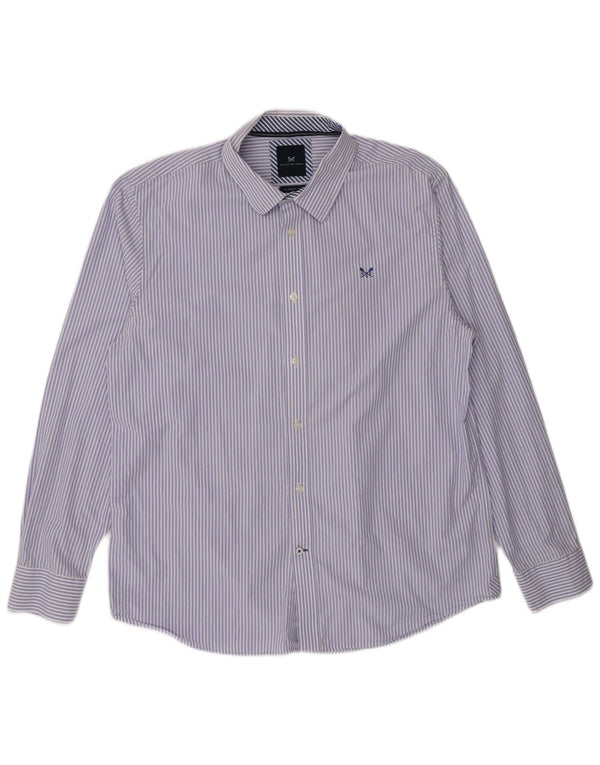 Crew Clothing Cămașă clasică pentru bărbați XL, albastru, bumbac cu dungi