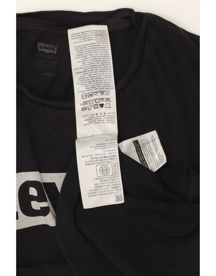 Tricou grafic pentru bărbați Levi's Top mediu negru bumbac