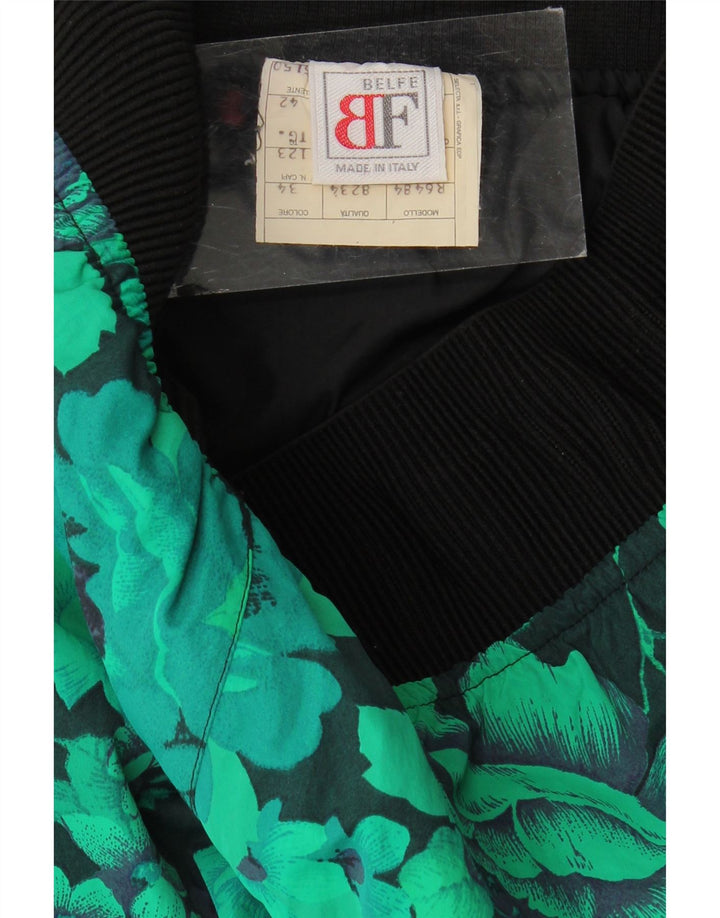 Belfe & Belfe Pantaloni de schi pentru femei IT 42 Medium Green Floral Nylon