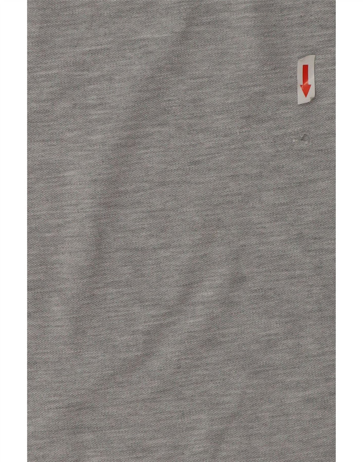 Tricou polo Lee pentru femei UK 12, bumbac cu pete gri mediu