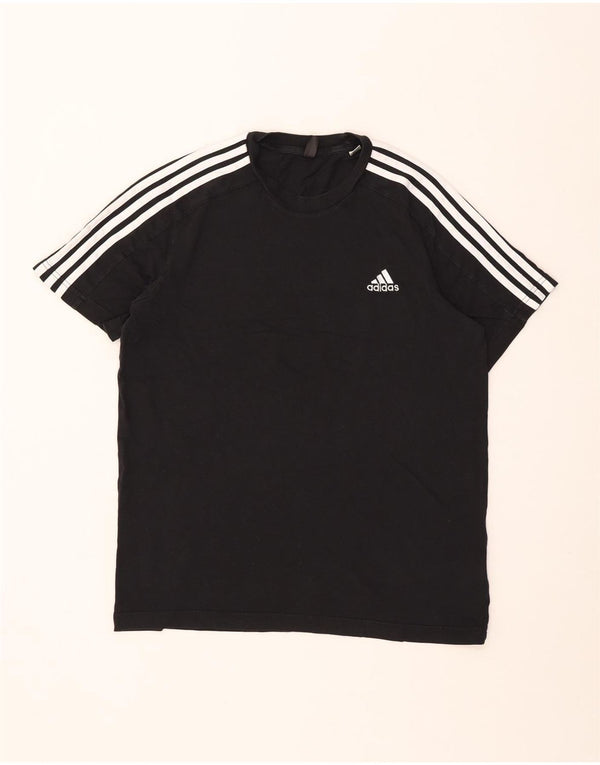 Tricou Bărbați Adidas Top Mediu Negru Bumbac