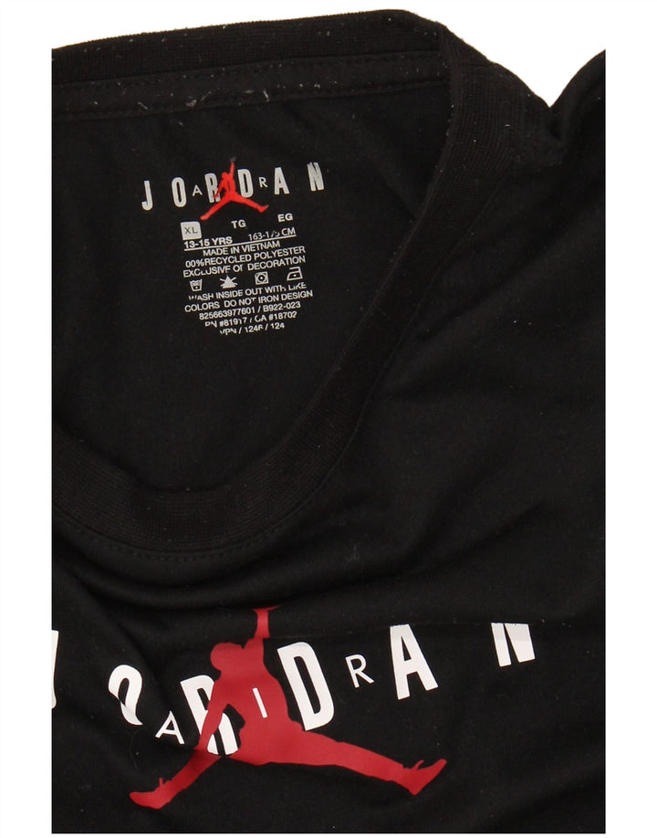 Tricou grafic Băieți JORDAN Top 13-14 ani XL Poliester negru