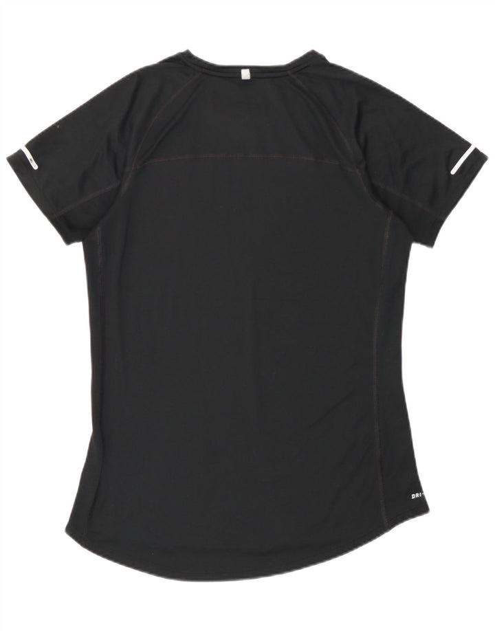 Tricou Nike Dri Fit pentru femei Top UK 12 Medium Negru Poliester