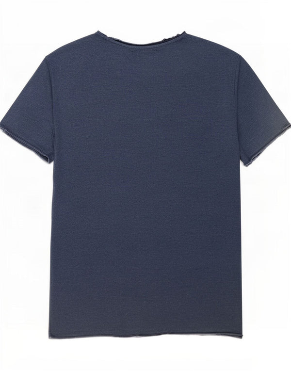 Zara Mens T-Shirt Top Large Navy Blue