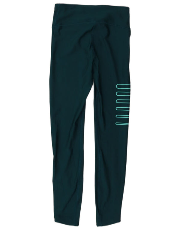 Leggings grafic Under Armour pentru femei UK 12 Medium Turcoaz Poliester