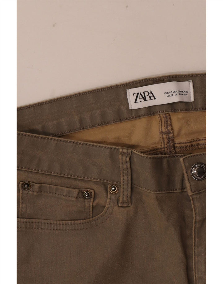 Blugi skinny de damă Zara EU 40 Medium W30 L26 Kaki