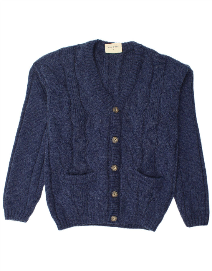 Pulover Cardigan Vintage pentru bărbați Mediu Bleumarin Acrilic