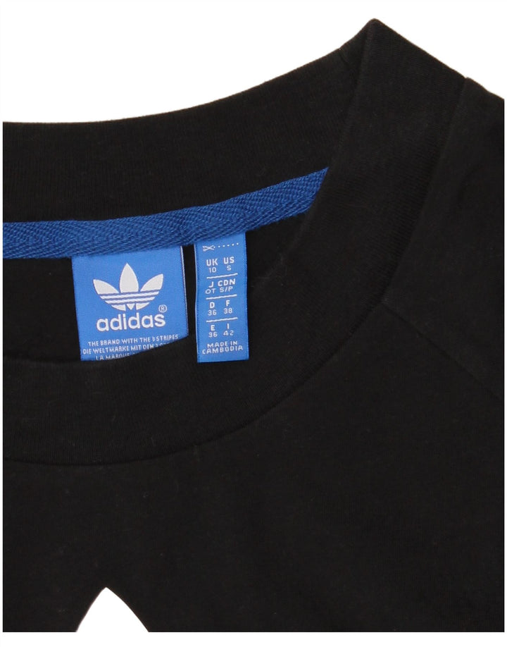 Tricou grafic Adidas pentru femei Top UK 10 Small Black