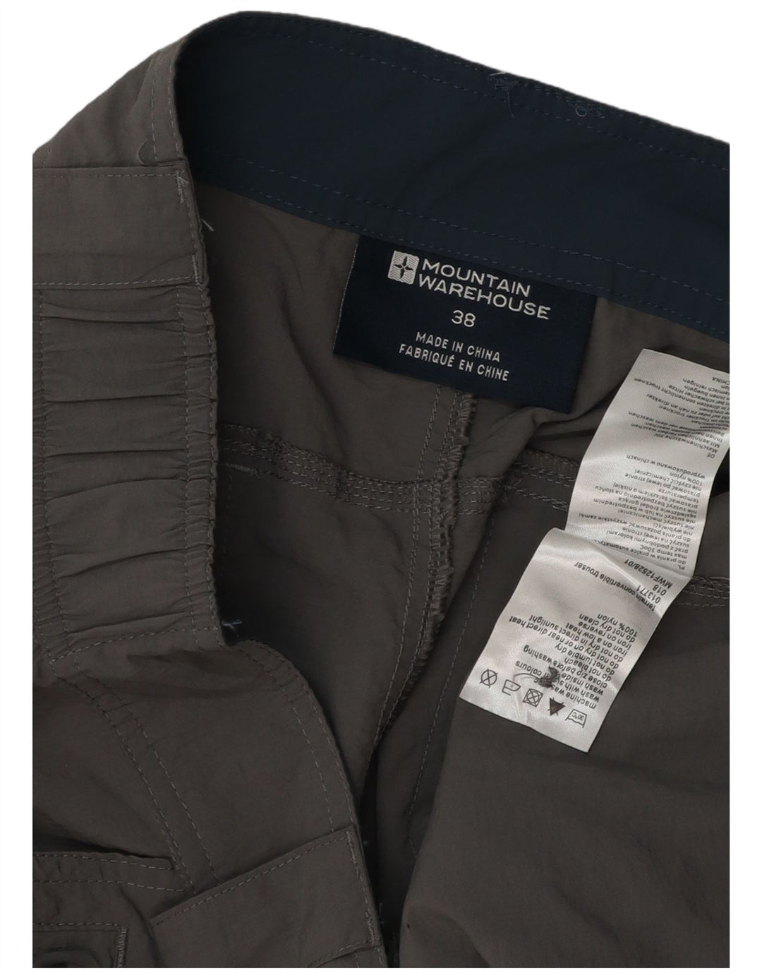 Pantaloni cargo drepti pentru bărbați Mountain Warehouse W38 L34 Nylon gri