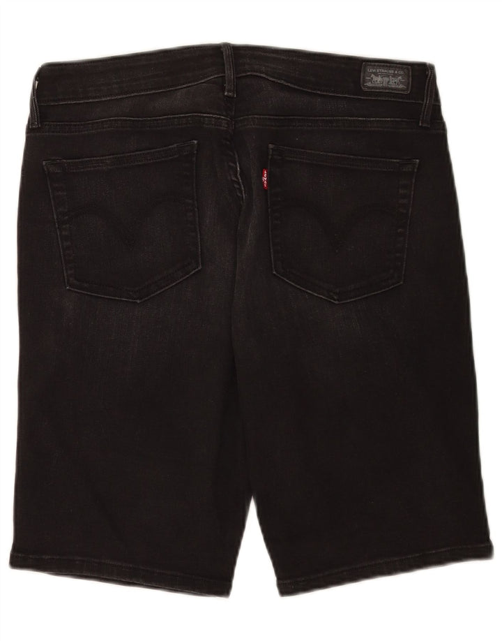 Pantaloni scurți din blugi pentru bărbați Levi's W30, bumbac mediu negru