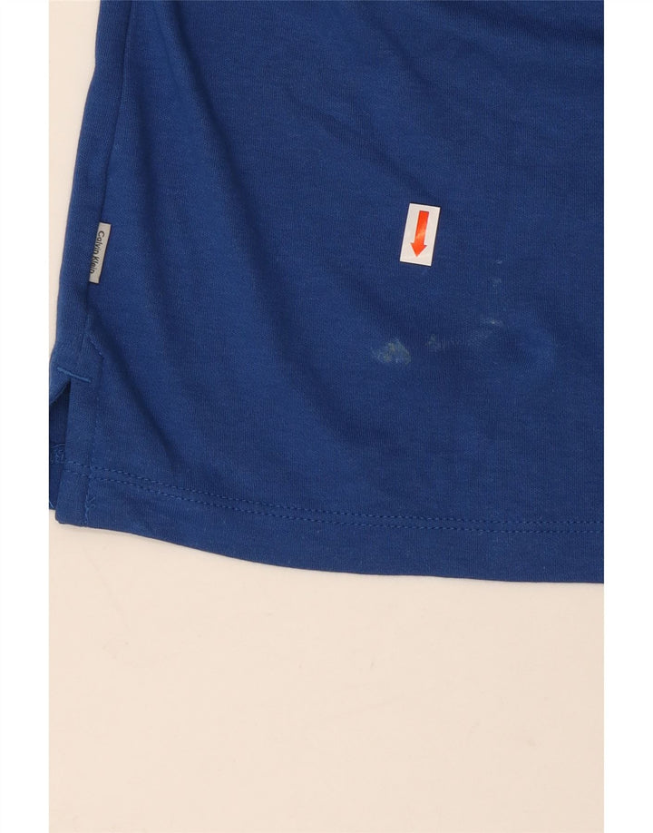 Cămașă polo CALVIN KLEIN pentru bărbați, mare, albastru, bumbac