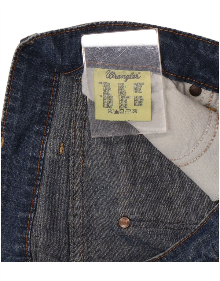 Pantaloni scurți Wrangler Iris Denim W31, bumbac albastru mediu