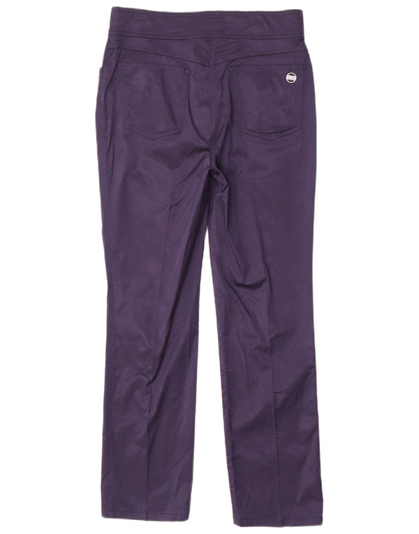 Pantaloni casual drepti pentru femei Krizia UK 14 Medium W30 L28 Bleumarin