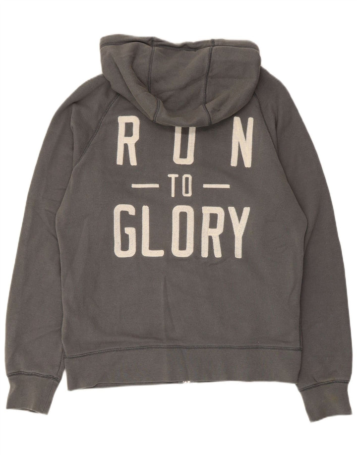 Pulover Nike Graphic Zip pentru bărbați, bumbac, gri mediu