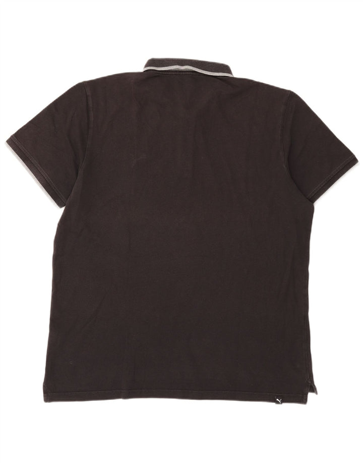 Tricou polo pentru bărbați Puma XL, bumbac negru