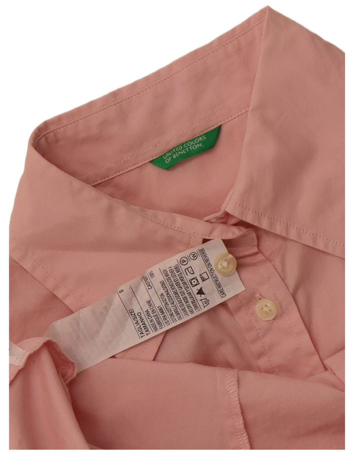 Cămașă Benetton pentru femei UK 10 Small Pink Bumbac