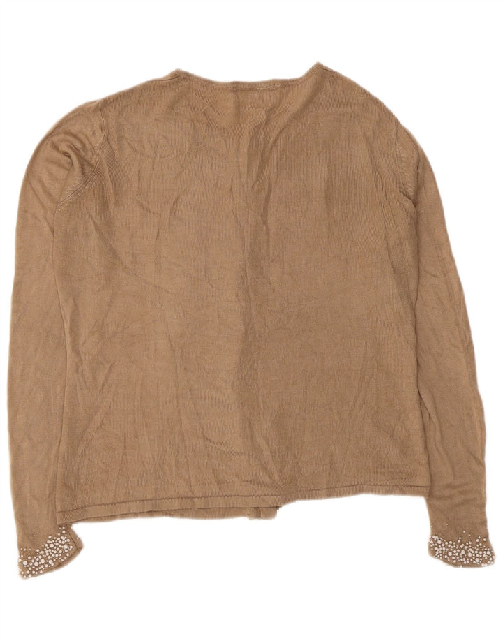 Pulover cardigan supradimensionat pentru femei Marks & Spencer UK 10 mic maro