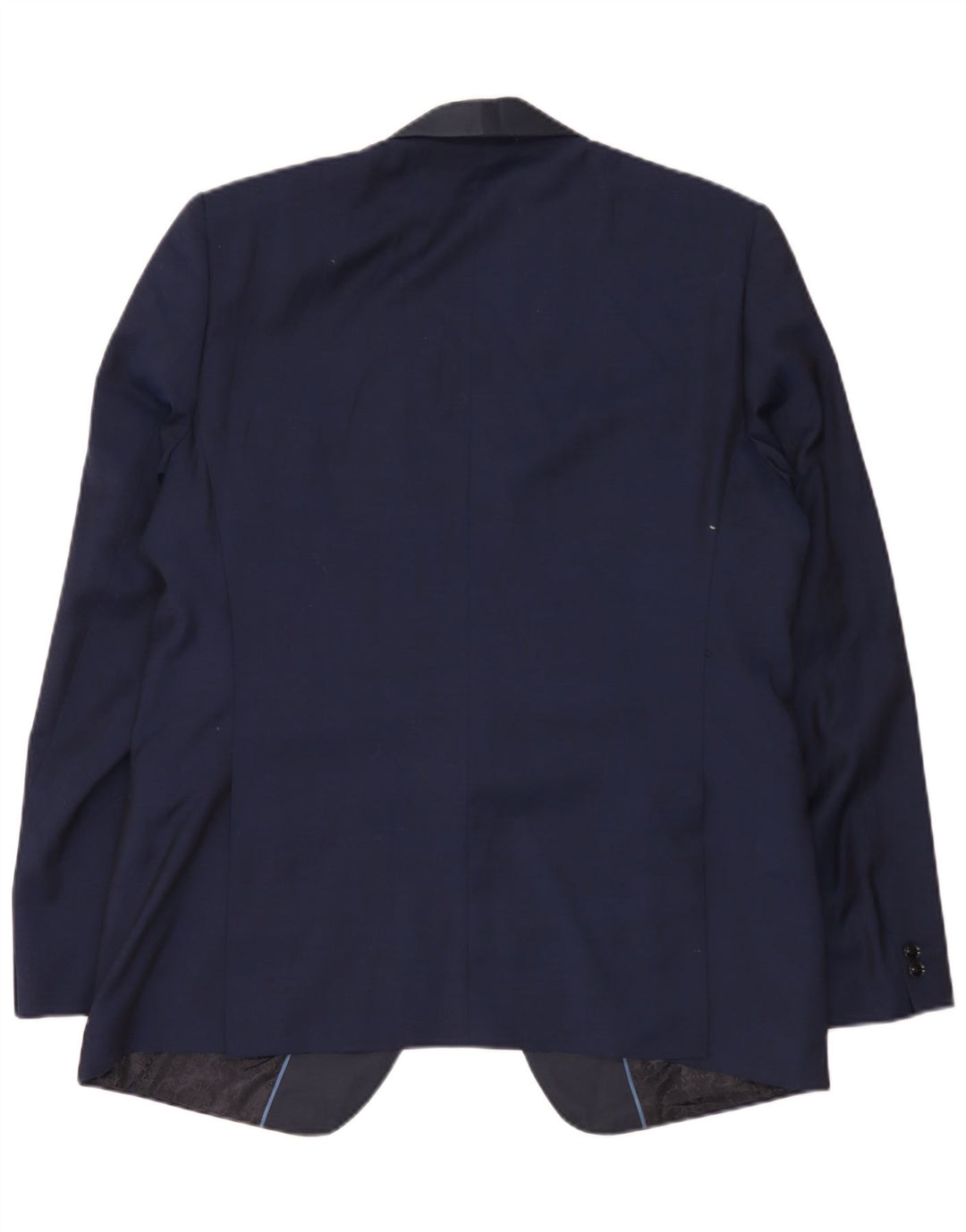 Jachetă pentru bărbați Marks & Spencer, lungă, slim fit, UK 44 XL bleumarin