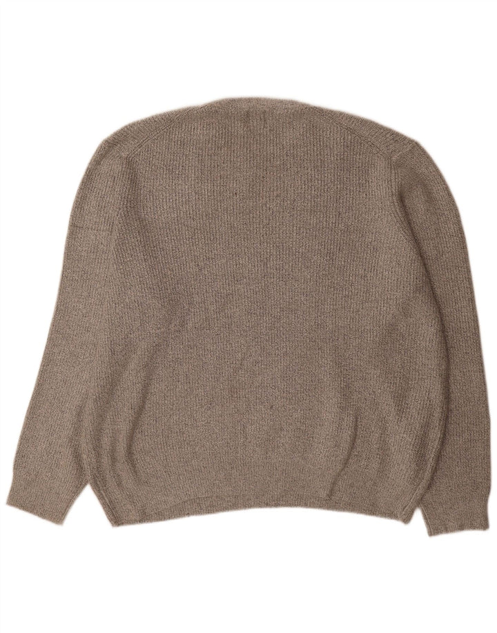 Pulover pentru bărbați Marks & Spencer cu gât crew, poliamidă gri 3XL
