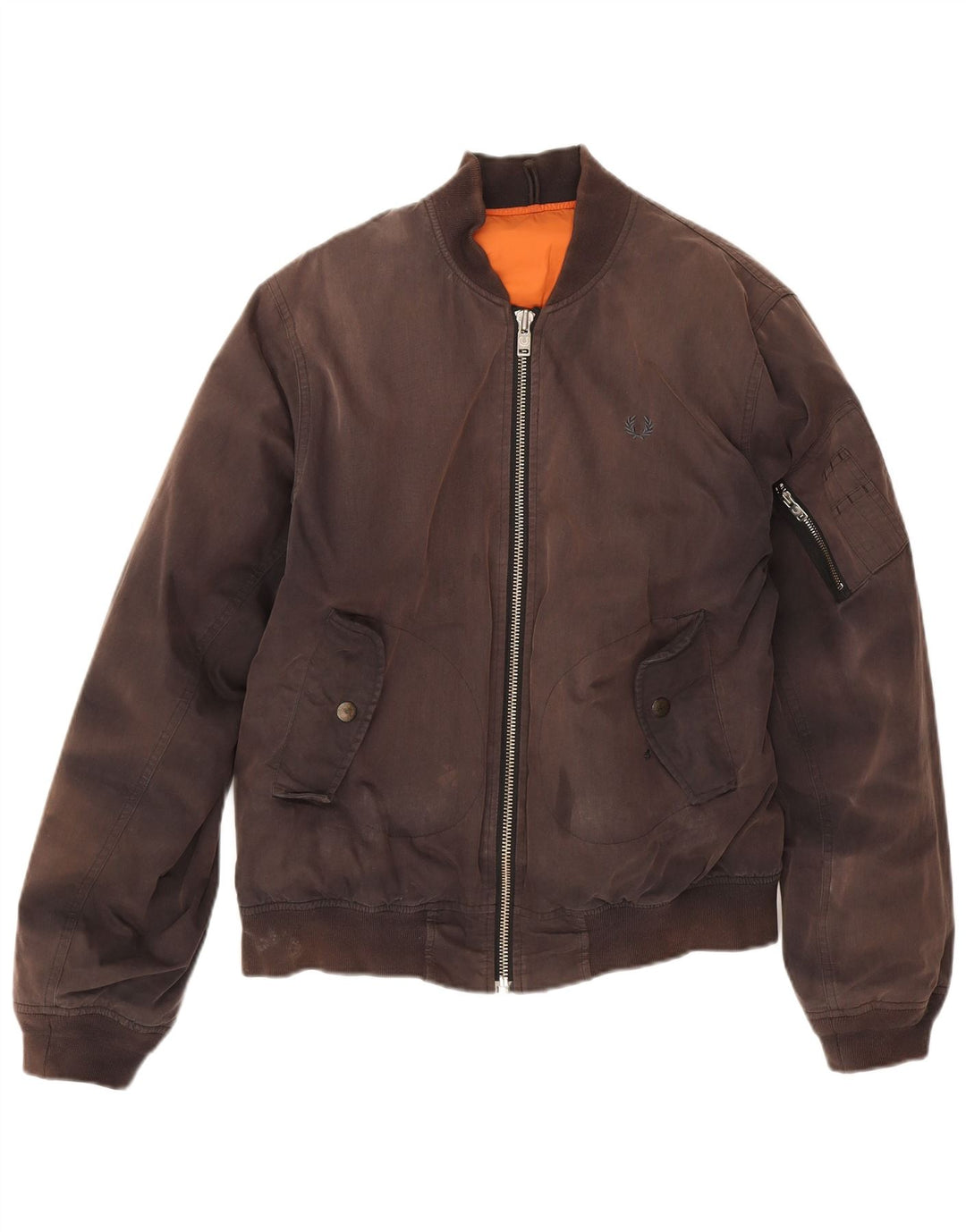 Fred Perry jachetă bomber pentru bărbați UK 36 mic maro bumbac