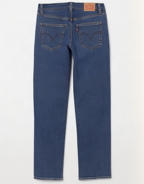 Levi's Womens Ribcage Straight Jeans W27 L29 Blue Cotton