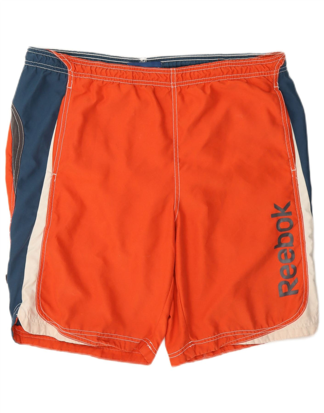 Pantaloni scurți de înot grafic pentru bărbați Reebok, portocaliu mediu, poliester