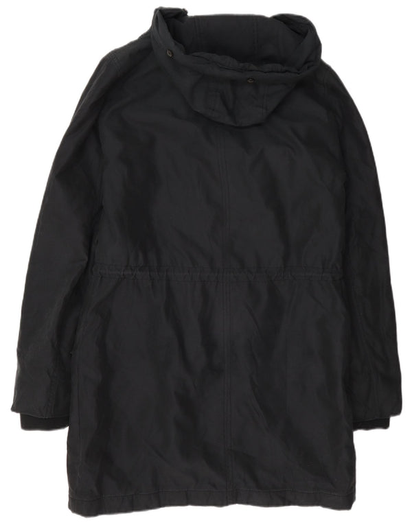 Jachetă parka cu glugă Abercrombie & Fitch pentru femei UK 14 Medium Bleumarin