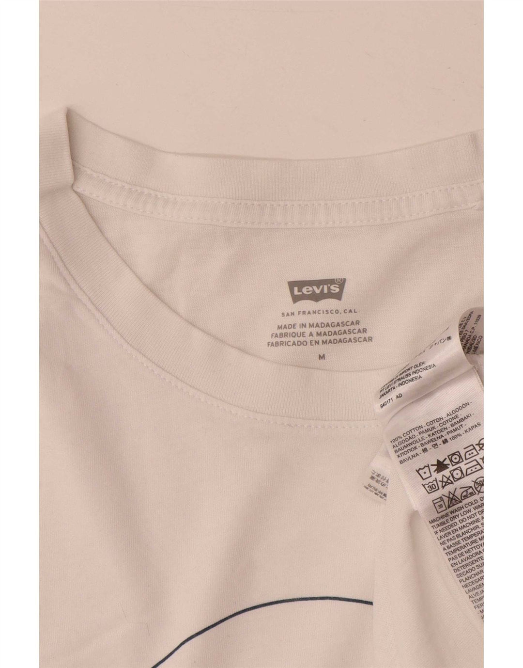 Tricou grafic Levi's pentru femei Top UK 14 Medium White Bumbac