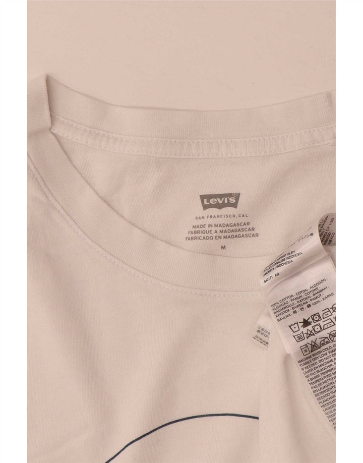 Tricou grafic Levi's pentru femei Top UK 14 Medium White Bumbac