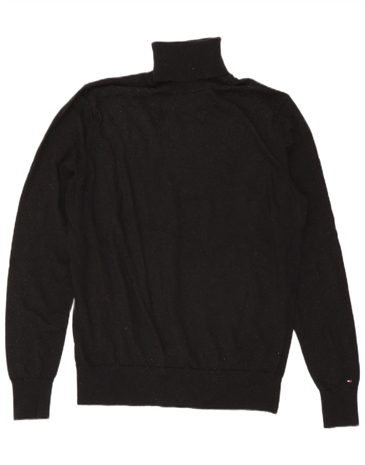 Pulover Tommy Hilfiger pentru bărbați cu gât rulat, 2XL, lână neagră