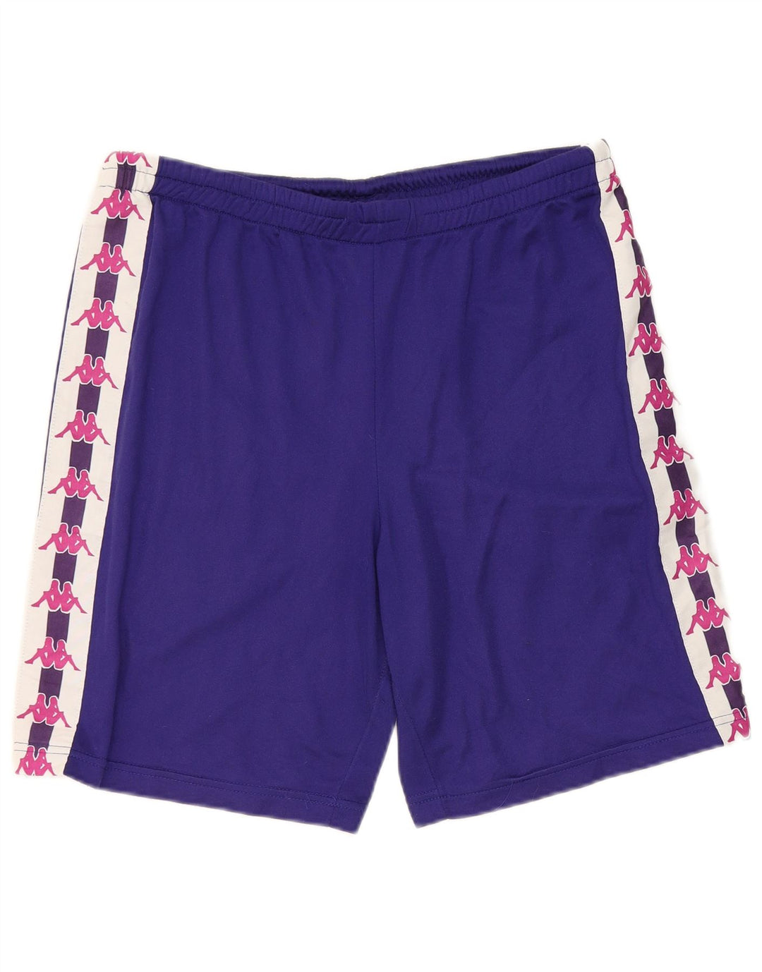 Pantaloni scurți de sport grafic Kappa pentru bărbați, mari, mov, poliester color bloc