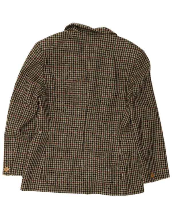 Jachetă Blazer de weekend pentru femei Max Mara UK 16 mare verde Houndstooth