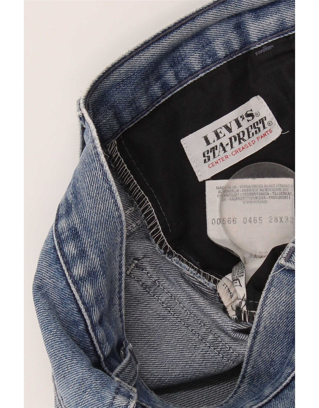 Blugi drepți distressed pentru femei Levi's W28 L32 Bumbac albastru