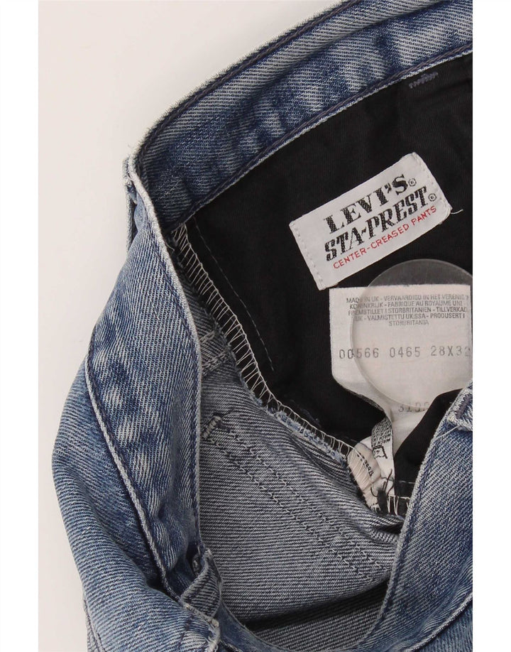 Blugi drepți distressed pentru femei Levi's W28 L32 Bumbac albastru