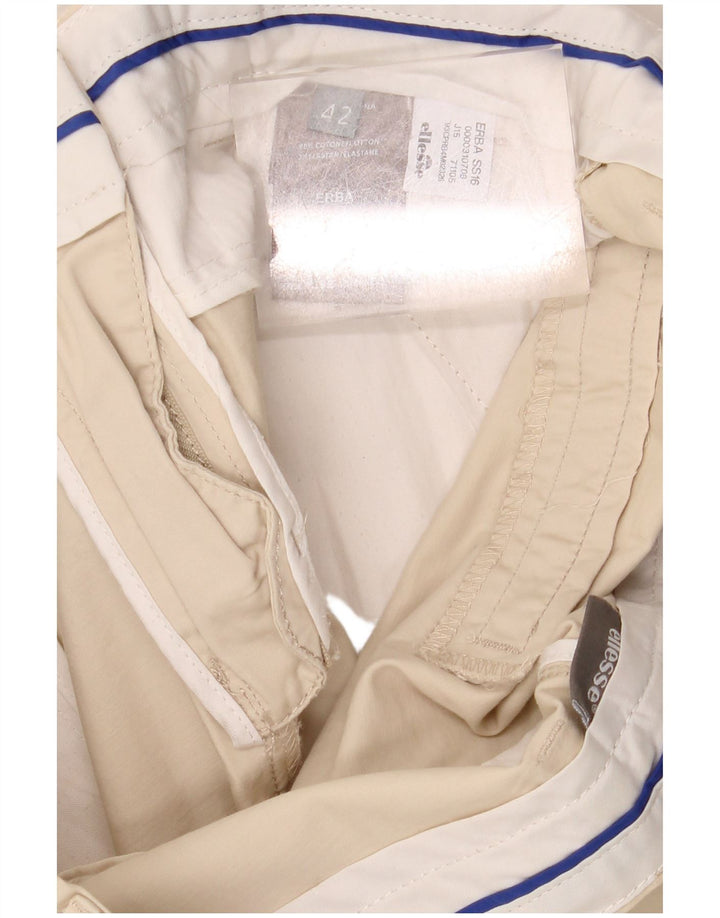 Pantaloni scurti chino pentru femei ELLESSE IT 42 Medium W30 Bej Bumbac