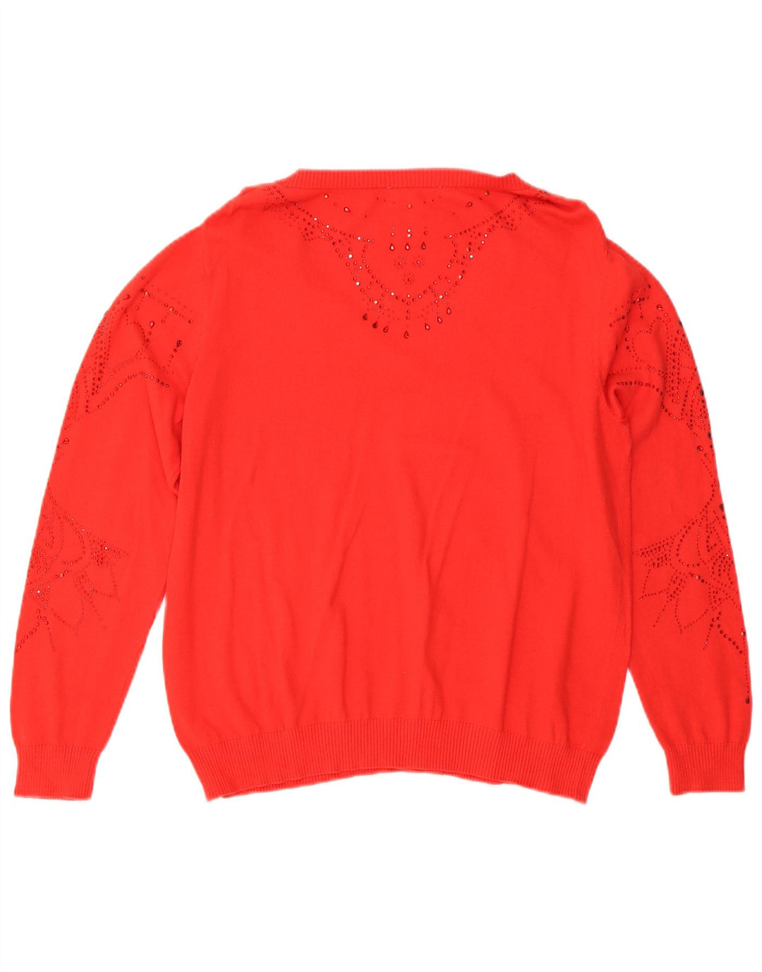 Pulover cu decolteu în V Desigual pentru femei UK 10 Small Red