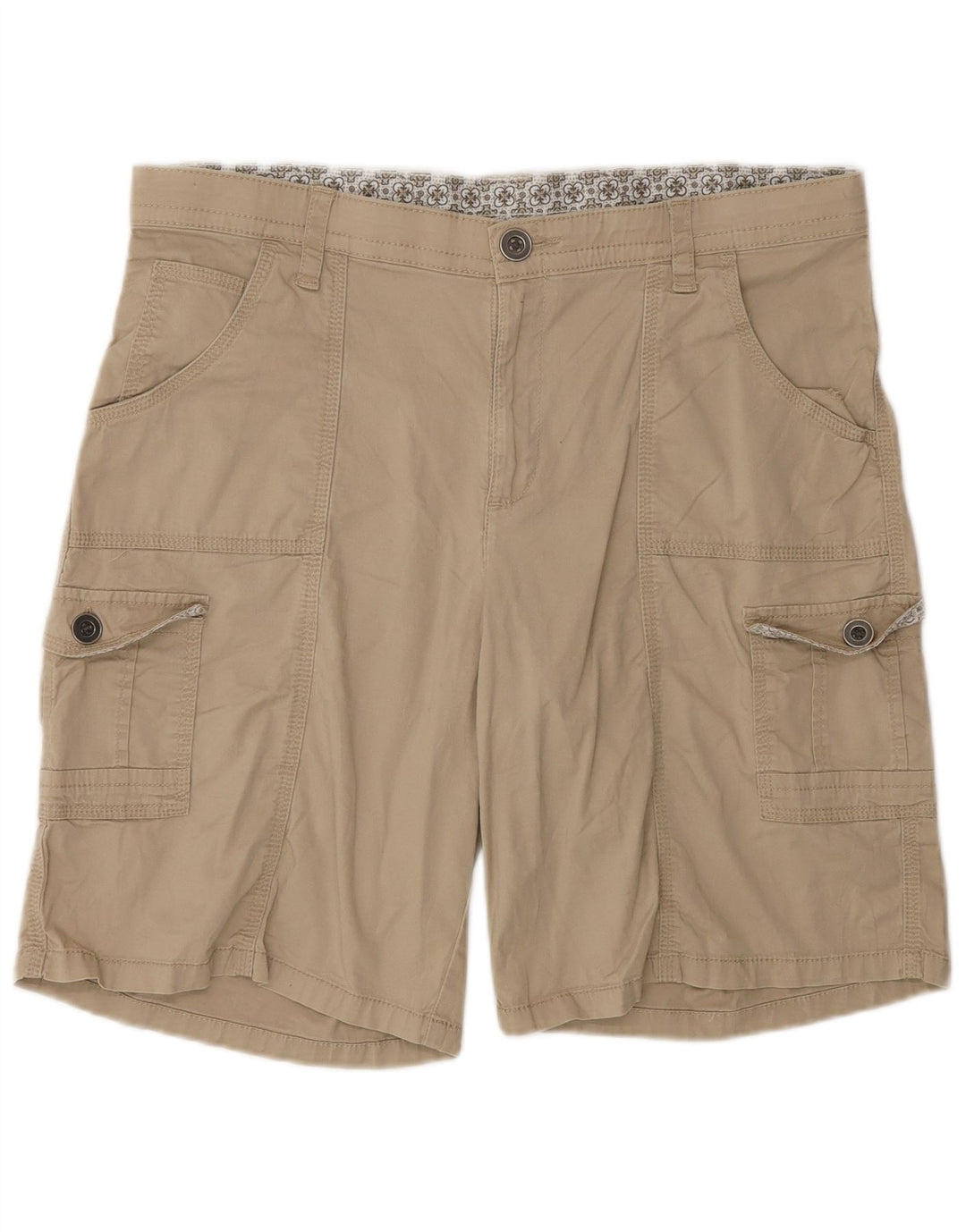 Pantaloni scurti cargo pentru femei LEE US 14 XL W34 bumbac bej