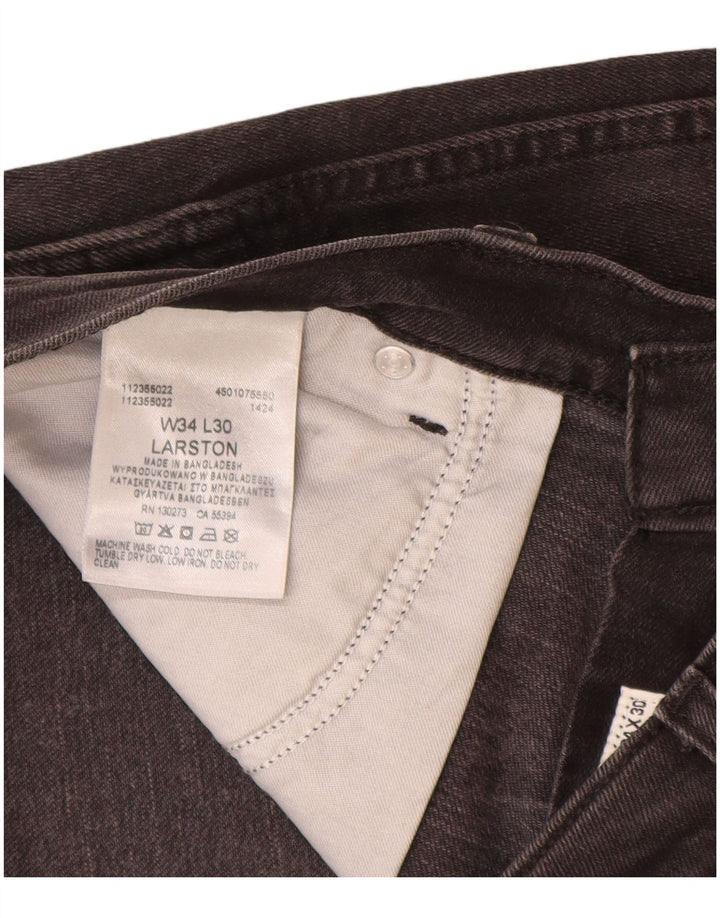 WRANGLER Blugi Larston Slim pentru bărbați W34 L30 bumbac gri
