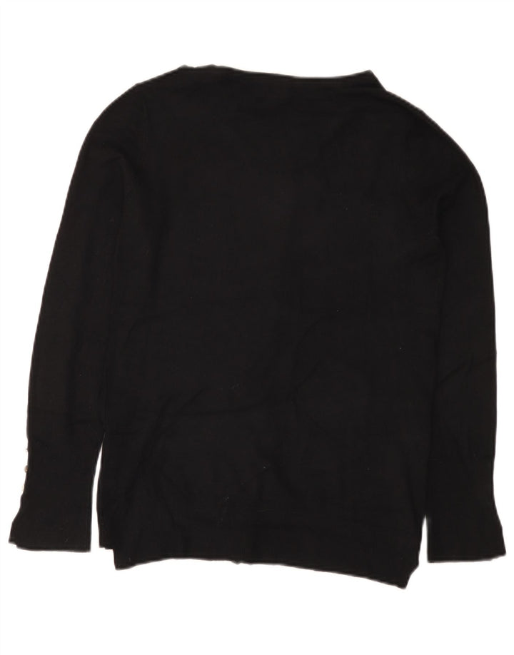 Pulover cardigan pentru femei Zara UK 14 mare, negru, viscoză