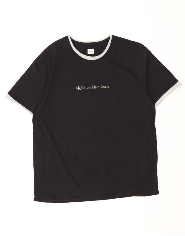 Tricou grafic pentru bărbați Calvin Klein Jeans Top mare negru