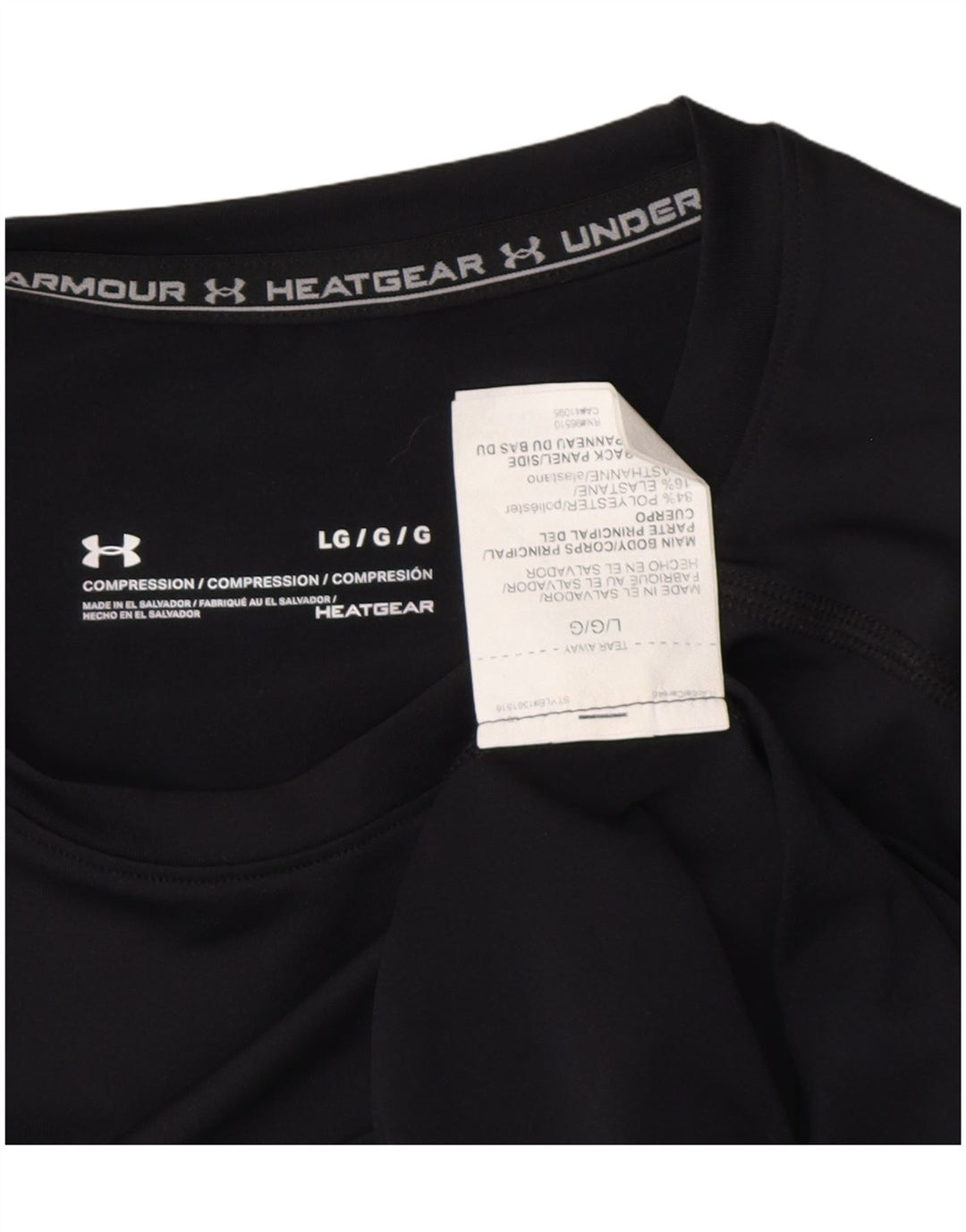 Tricou de compresie Under Armour pentru bărbați Top mare, negru, poliester sport