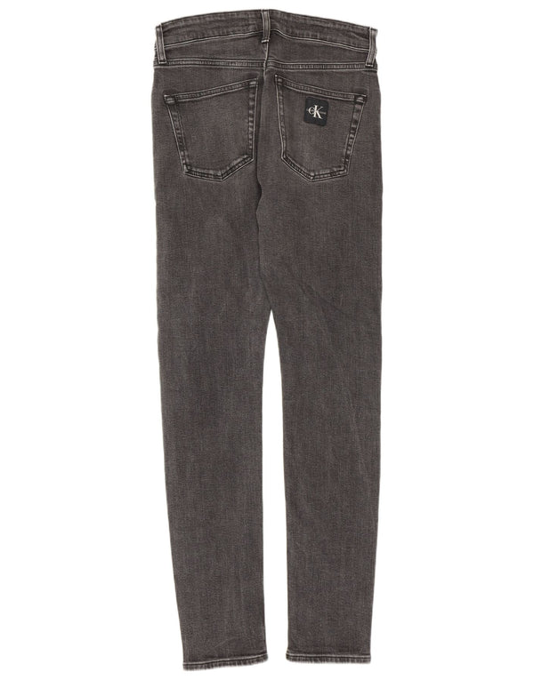 Calvin Klein Blugi Slim Tapered pentru bărbați W28 L32 bumbac gri