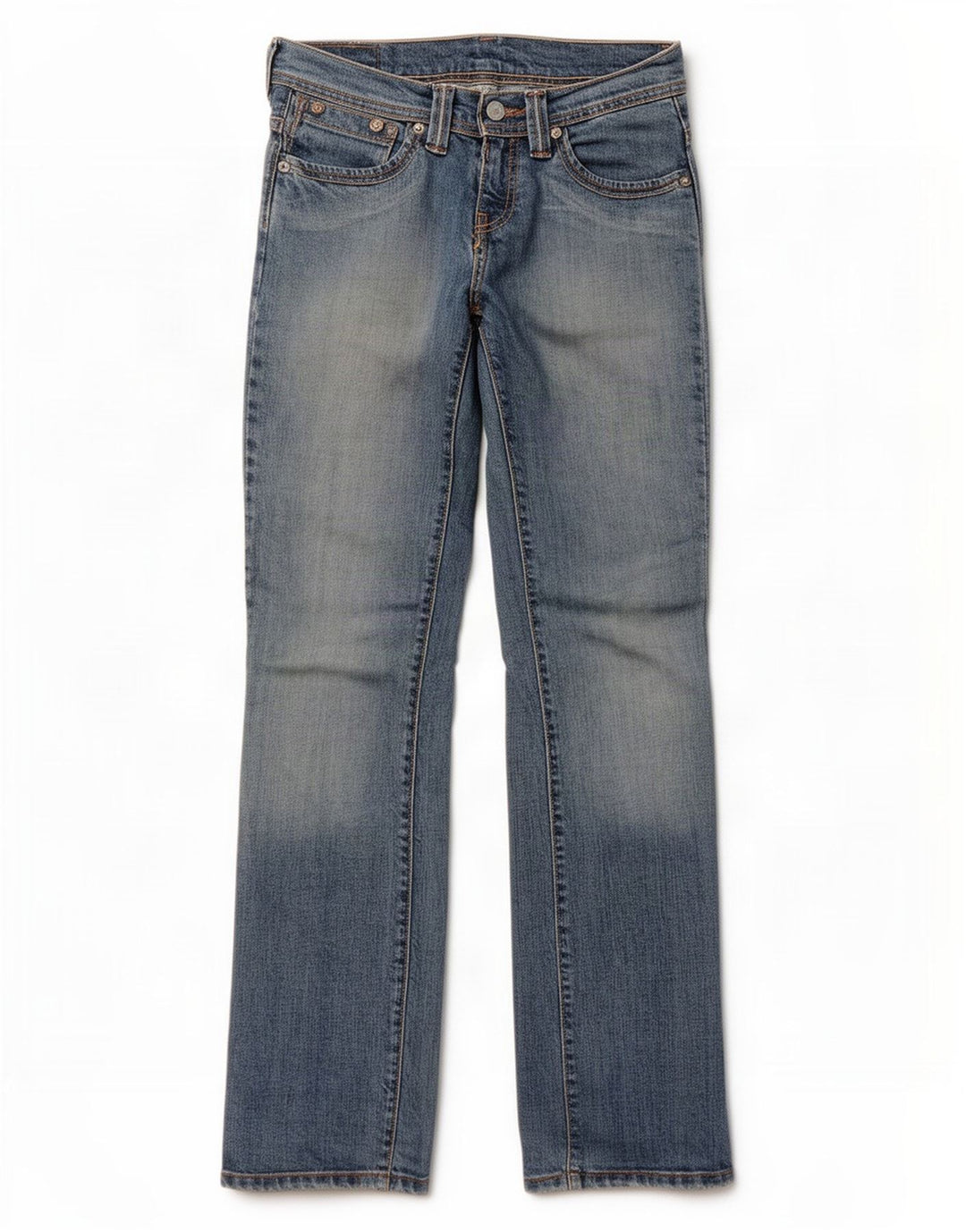 Blugi drepti pentru femei Levi's W28 L32 Bumbac albastru