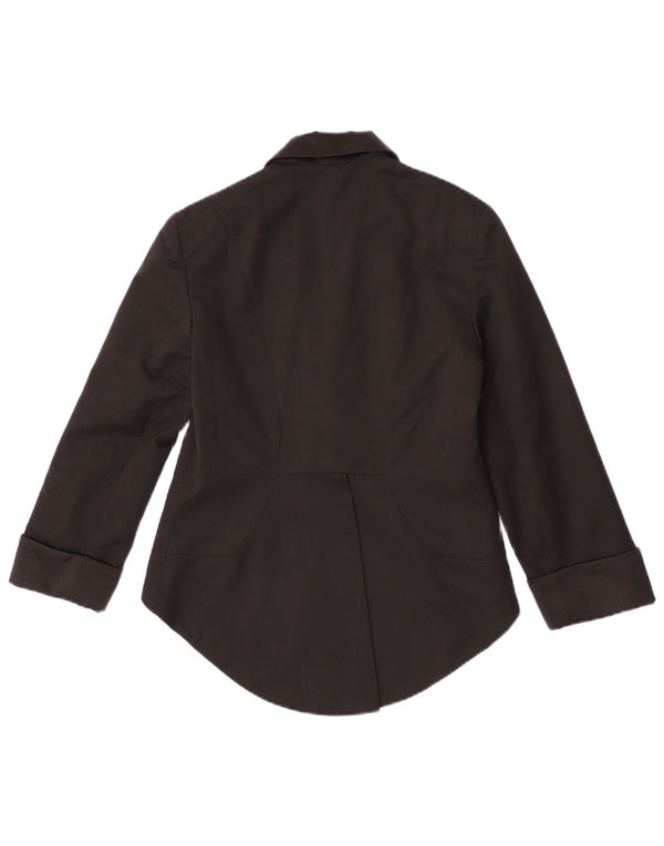 Jachetă pentru femei Topshop cu mâneci 3/4 frac pentru femei UK 12 Medium Black