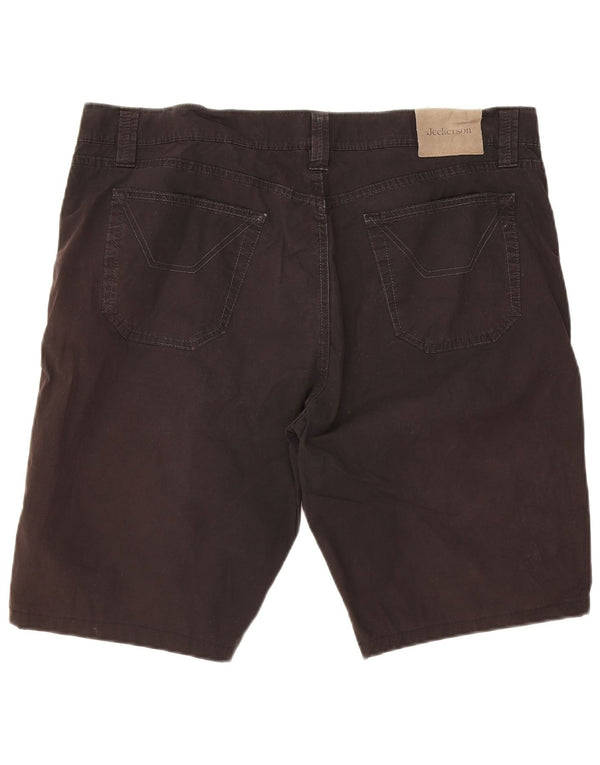 Pantaloni scurți casual subțiri Jeckerson pentru bărbați W42 2XL negru