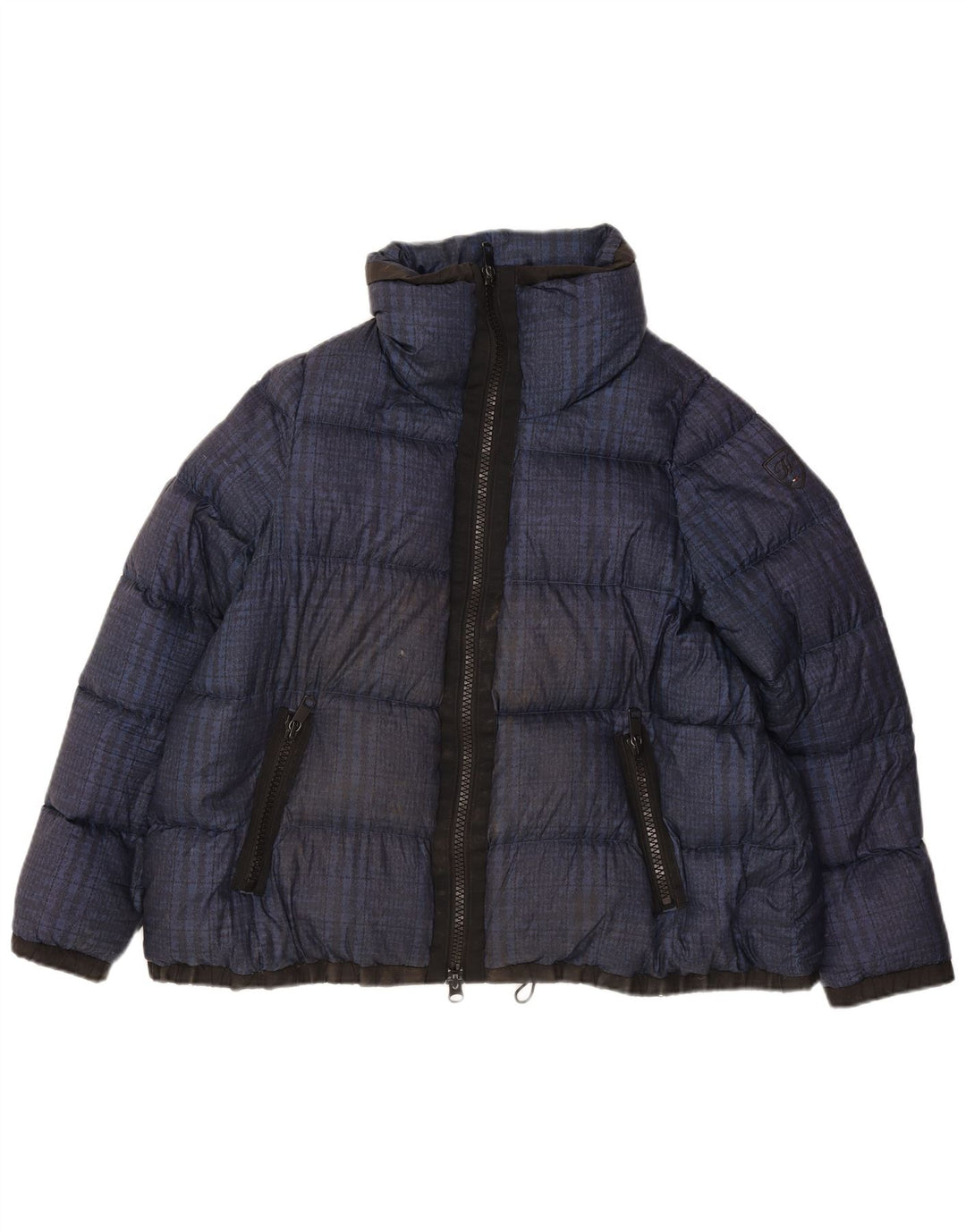 TOMMY HILFIGER Mens Padded Jacket UK 38 Medium Navy Blue Polyester