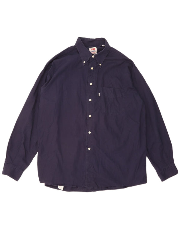 Cămașă pentru bărbați Levi's 2XL bumbac bleumarin