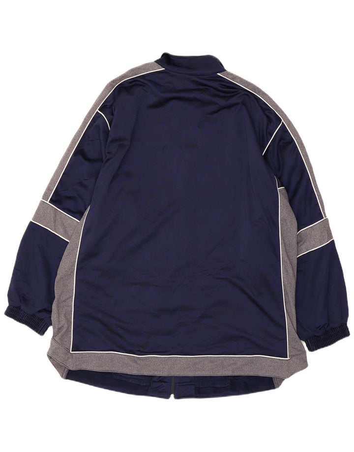 Jachetă de top pentru trening grafic Reebok pentru bărbați, mare, bleumarin, color block